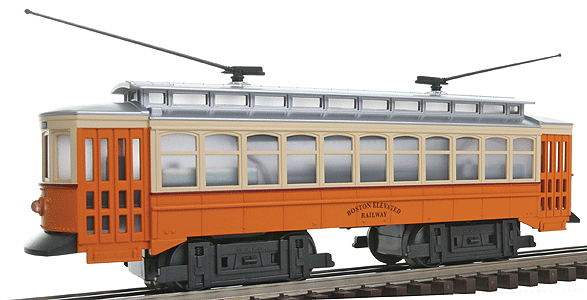 Industrial Rail(TM) Trolley Powered 3-Rail -- Boston Elevated Railway #5645