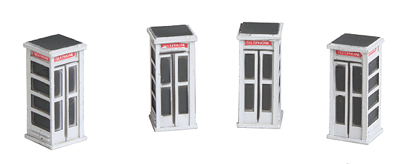Telephone Booth - Perma-Scene(TM) -- Assembled pkg(4)