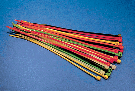Wire Management Products -- Cable Tie 5.5" Mixed Colored Nylon pkg(100)