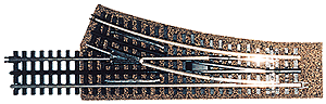 Cork Roadbed Precut Switch Pad -- For Right Hand Small Radius Turnout