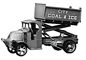 1923 Mack Chain-Drive AC "Bulldog" - Kit -- Hi-Lift Coal Dump Truck