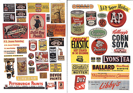 Signs pkg(54) -- Paint & Consumer Signs 1940's-1950's
