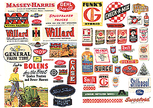 Feed & Seed Posters -- 1940s-1950s Farm Implement