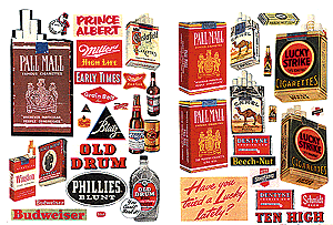 Alcohol/Tobacco/Chewing Gum Posters -- 1940s-1960s