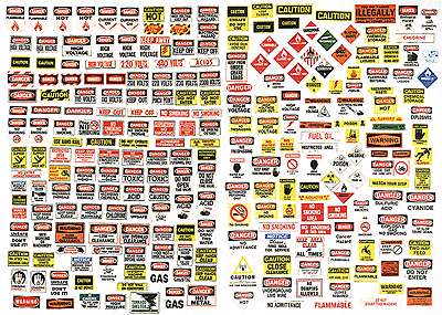 Road Signs -- Danger/Warning  250 Signs