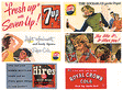 1930s-1960s Vintage Soft Drink Signs -- Set #1