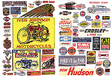 Vintage Motorcycle & Auto Posters & Signs -- 1900-1960s