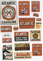 Vintage Gas Station Signs -- Atlantic 1930s-50s pkg(38)