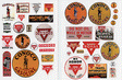 Vintage Gas Station Signs -- Conoco 1930-50s pkg(38)