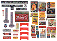 Billboard Signs/Posters (Printed Color Graphics) -- 1930-1950s Drugstore & Pharmacy Signs pkg(41)