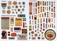 1930s-1950s Vintage Printed Thermometers & Clocks pkg(106)