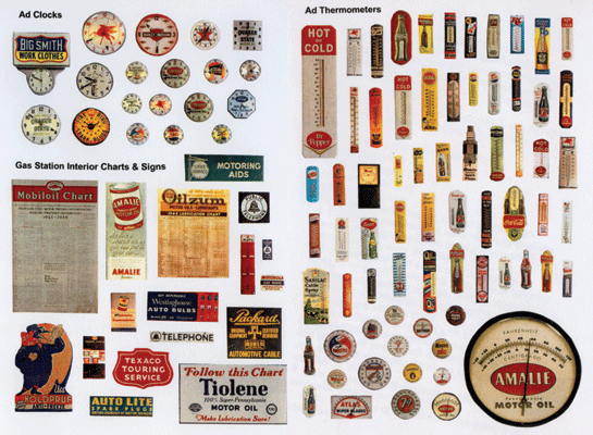 1930s-1950s Vintage Printed Thermometers & Clocks pkg(106)