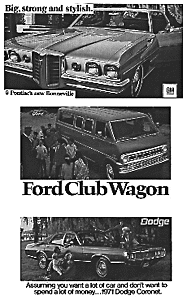 1970s Automobile Signs -- Set #2