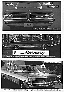 1960s Automobile Billboards -- Set #2