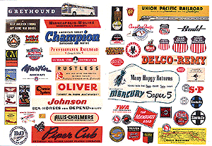Planes/Trains/Industrial Posters & Signs -- 1940s-1950s