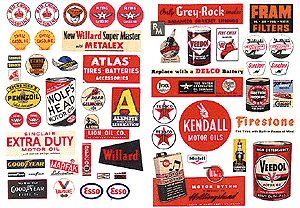 Gas Station Posters & Signs -- 1940s-1960s Series II