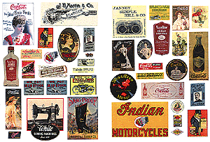 Posters/signs "Turn of the century" 1890's - 1920's -- pkg(40)