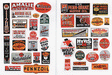 Vintage Motor Oil Signs -- 1930-50s pkg(38)