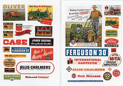 Farm & Tractor Signs 1940s-50s (Printed Paper) pkg(31) -- 1940s - 1950s