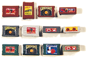 Custom Crates Fruit and Food Series -- Small (Assorted, brown) pkg(4)