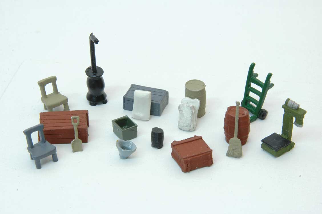 Country Store Detail Set -- Unpainted Metal Castings