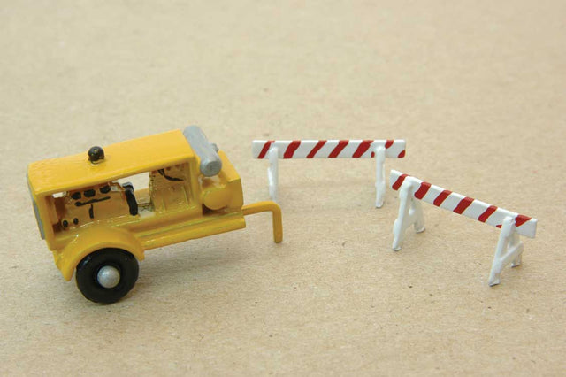 Compressor Trailer & Barricades - Kit -- Unpainted