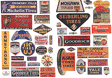 Vintage Gas Station Signs -- Tires 1930s-50s pkg(40)