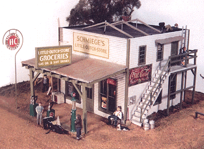 Structure Kits - Laser Cut -- Schmiege's Little Dutch Store - 5-3/4 x 4-1/8"