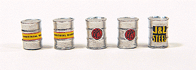 Industrial Barrels pkg(5) -- Silver