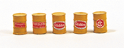 Industrial Barrels pkg(5) -- Yellow