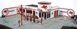 Storm Lake Mobil Gas Station -- Kit - 9 x 9"  22.9 x 22.9cm