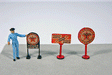 Vintage Gas Station Curb Signs -- Texaco pkg(3)