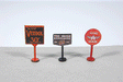 Vintage Gas Station Curb Signs -- Flying A pkg(3)