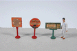 Vintage Gas Station Curb Signs -- Sinclair pkg(3)