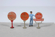 Vintage Gas Station Curb Signs -- Kendall pkg(3)