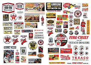 Vintage Signs/Posters -- Texaco, 1930-1950s pkg(82)