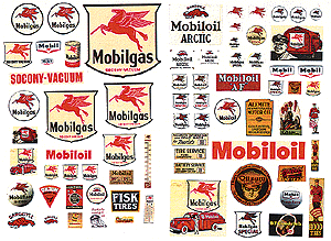 Vintage Signs/Posters -- Mobil Oil 1930s-50s
