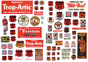 Vintage Signs/Posters -- Phillips 66 1930s-50s