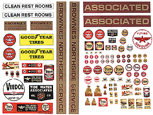 Posters/Signs Kits -- Vintage Gas Station Signs Flying "A" 1930s-1950s