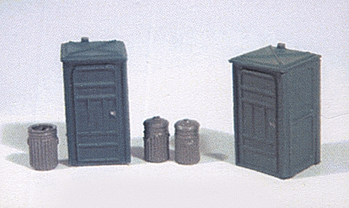Port-a-Potty (2) & Garbage Can (3) Set