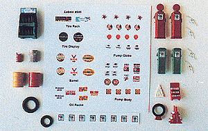 Post-1940s Gas Station Set -- Kit