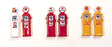 Deluxe Custom Gas Pump -- Texaco pkg(2)