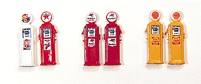 Deluxe Custom Gas Pump -- Texaco pkg(2)