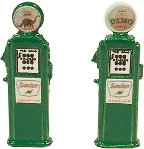 Deluxe Custom Gas Pump -- Sinclair Oil pkg(2)
