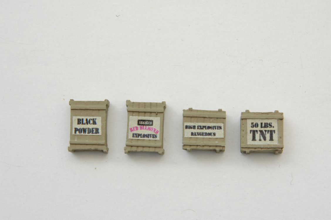 Custom Explosives/TNT Crates -- Tan pkg(4)