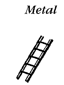 Custom Ladders - 6"  15.2cm -- Metal (silver)