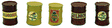 Custom Oil Barrel pkg(5) -- Gilmore (mustard, red)