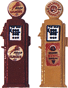 Deluxe Custom Gas Pumps - Painted -- Gilmore