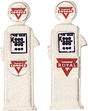 Deluxe Custom Gas Pumps - Painted -- Conoco