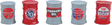 Custom Oil Barrels -- Standard Oil (red, gray) pkg(5)